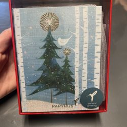 Papyrus Boxed Christmas Cards with Envelopes Peace and Happiness Glitter-Free...