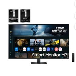 Samsung 43-in Smart Monitor M7 M70F 4K Samsung Vision AI - LS43FM702UNXZA