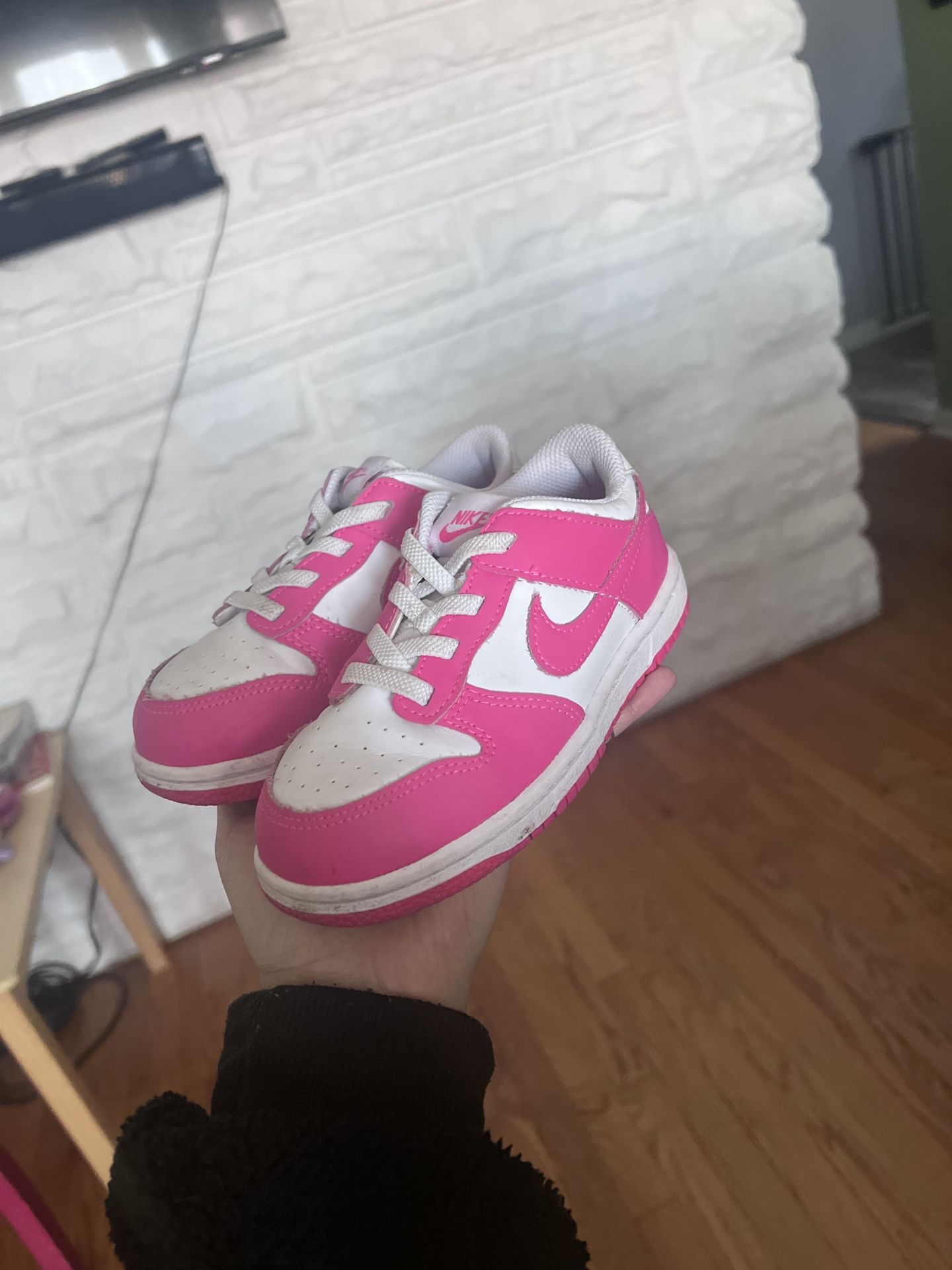 Pink “Barbie” Nike Dunk Low-Kids