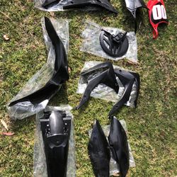 Acerbis Full Black Plastic Kit (2017 Honda CRF250r)