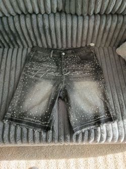 black denim jorts Size M mens
