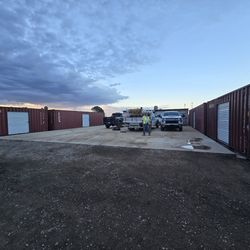 Shipping container storage shed garage office