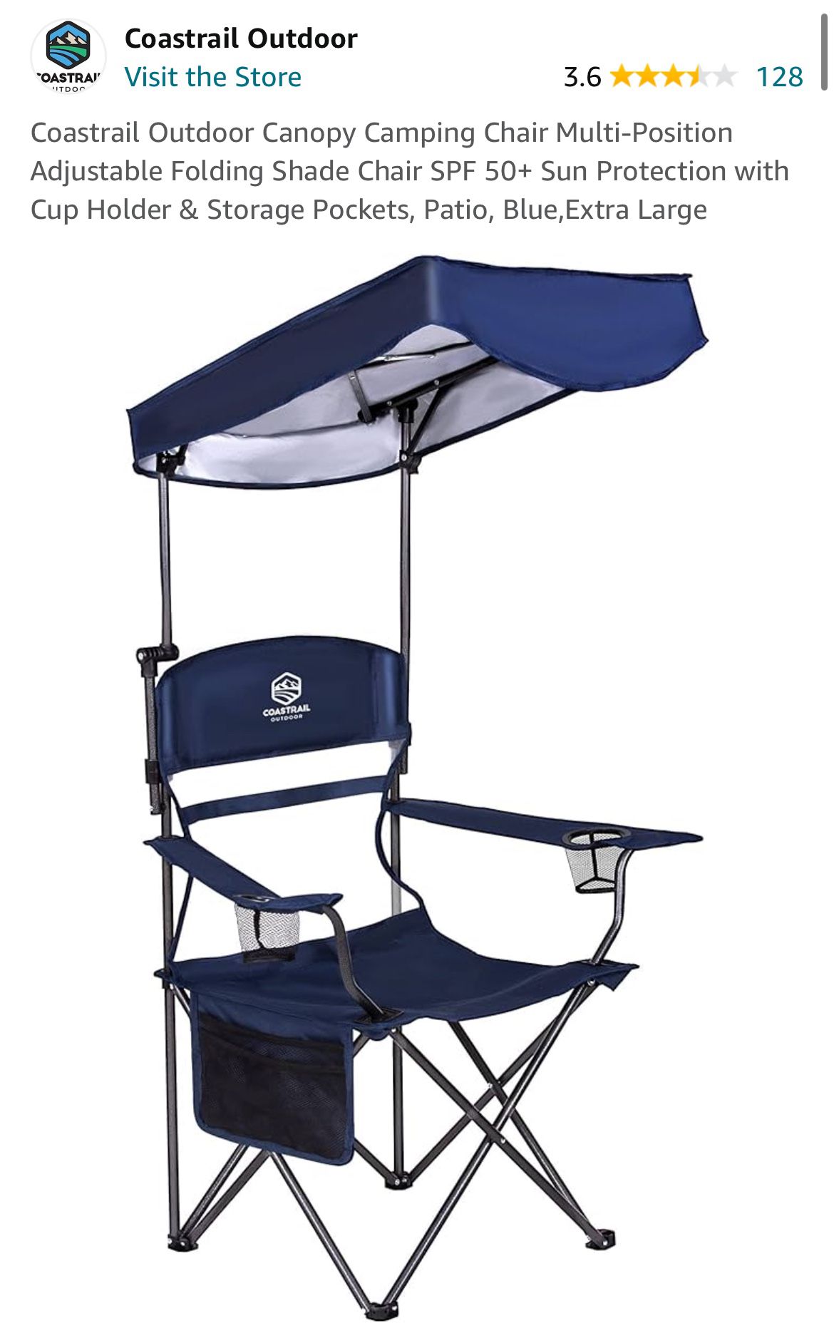 Out Foor Chair With Canopy