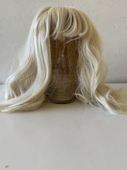Blonde Wig Adjustable Halloween Costume