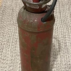 Antique Metal Pump Fire Extinguisher 