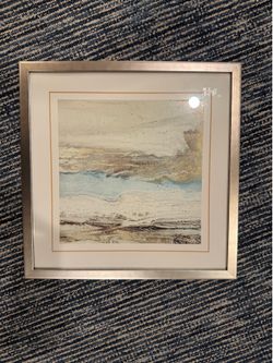 Playa Secreto II Framed Abstract Wall Art by Wendy Kroeker - 17.25" x 17.25"