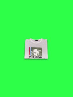 Well Known Studios T-shirt Swan Men’s Large White Streetwear
