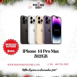 iPhone 14 Pro Max 512GB Unlocked On 🎄Christmas Deal For $505🥳😱