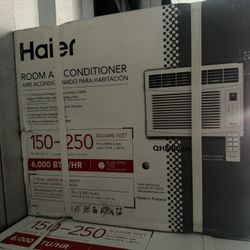 Haier 6000 BTU 115V Electronic Window Air Conditioner with Remote and Eco Mode QHNE06AA