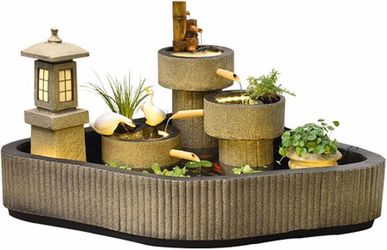 Garden Water Fountain / Feature Decoration Set/ Courtyard Garden Balcony Interior Decoration