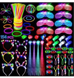 154PCS Glow in the Dark party