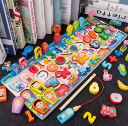 3D Preschool Children Educational Toys Wooden