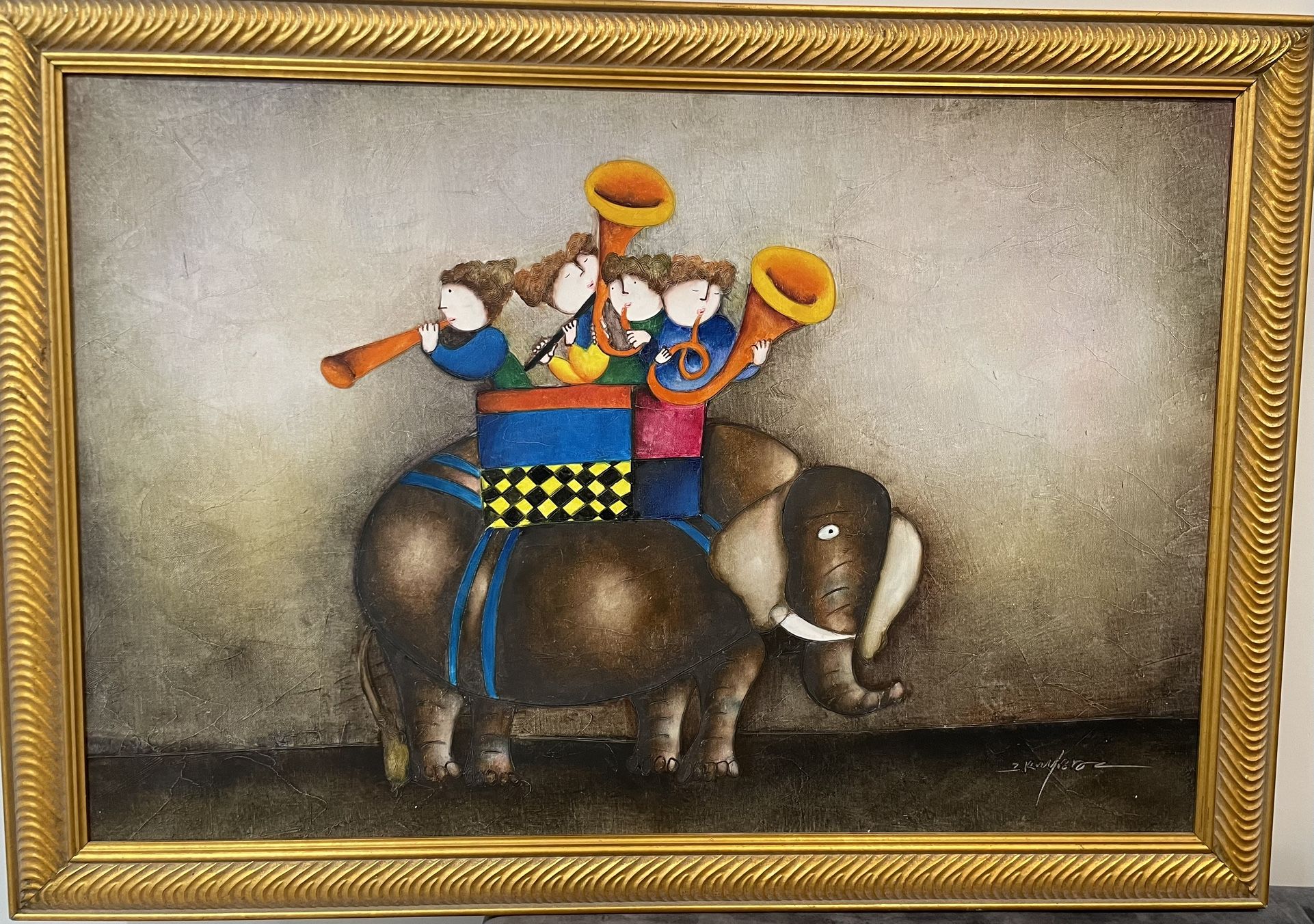 Joyce Roybal XL Large Antique painting not free