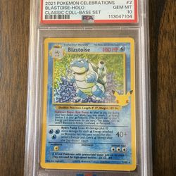 2021 Pokemon Celebrations Blastoise PSA 10