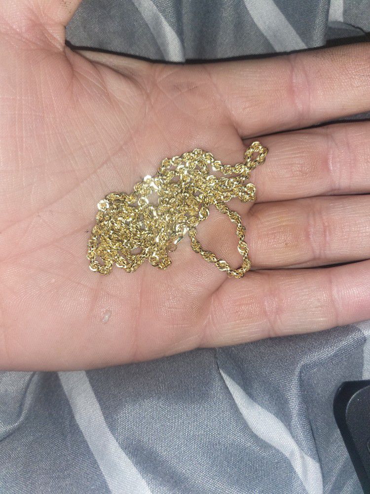 Gold Necklace Brand New 10k 24inch
