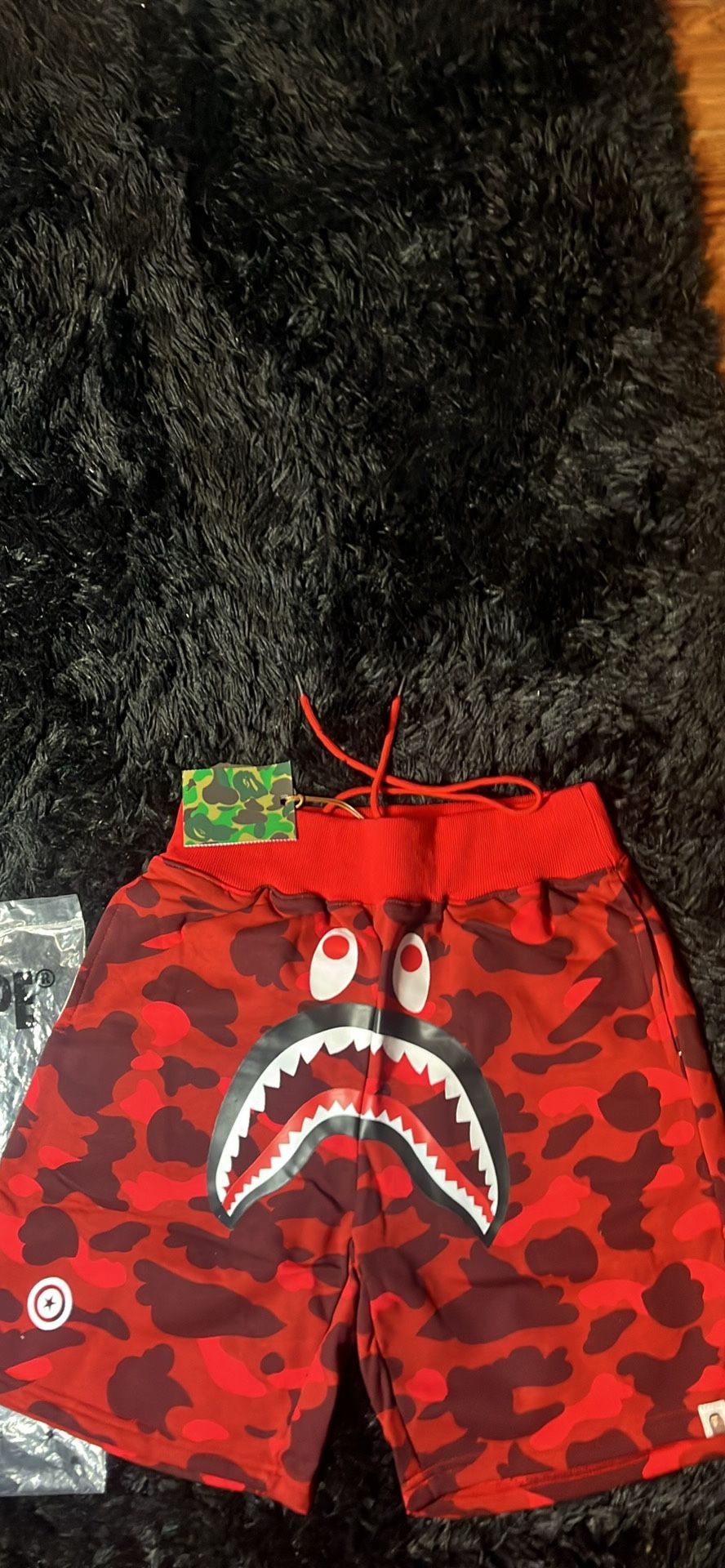 *NEW* Red Bape Shorts (Size Large)