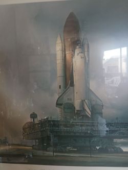 Apollo Launch Base Pucture flame 2 feet X 2 feet