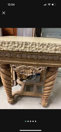 Coffee Table With Stone Top