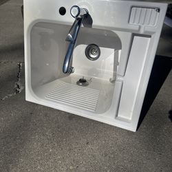 Largest White Drop-in Sink 