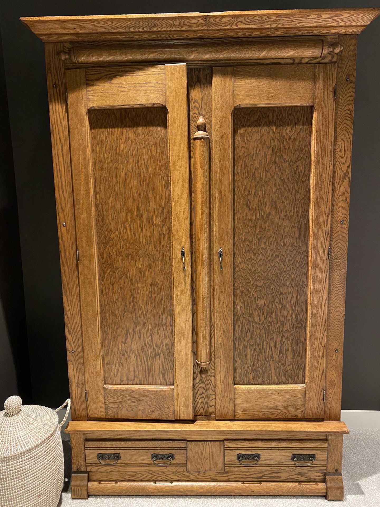 Antique Oak Armoire