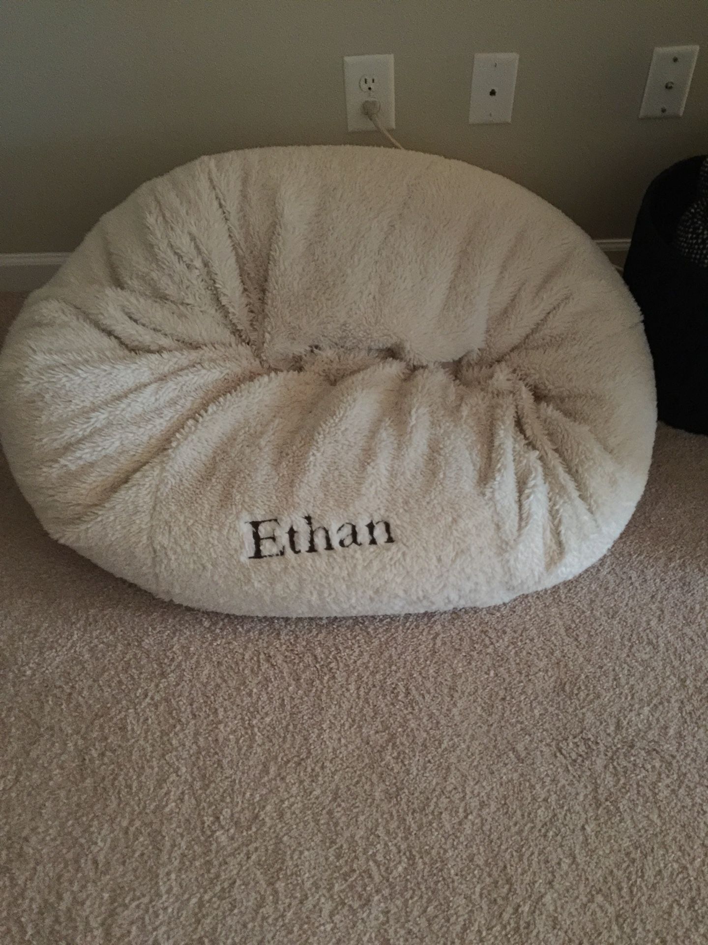 POTTERY BARN TEEN Faux Sherpa OVERSIZED Bean Bag Insert AND