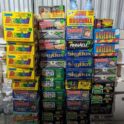 Late 80's Early 90's Wax Baseball And Football 