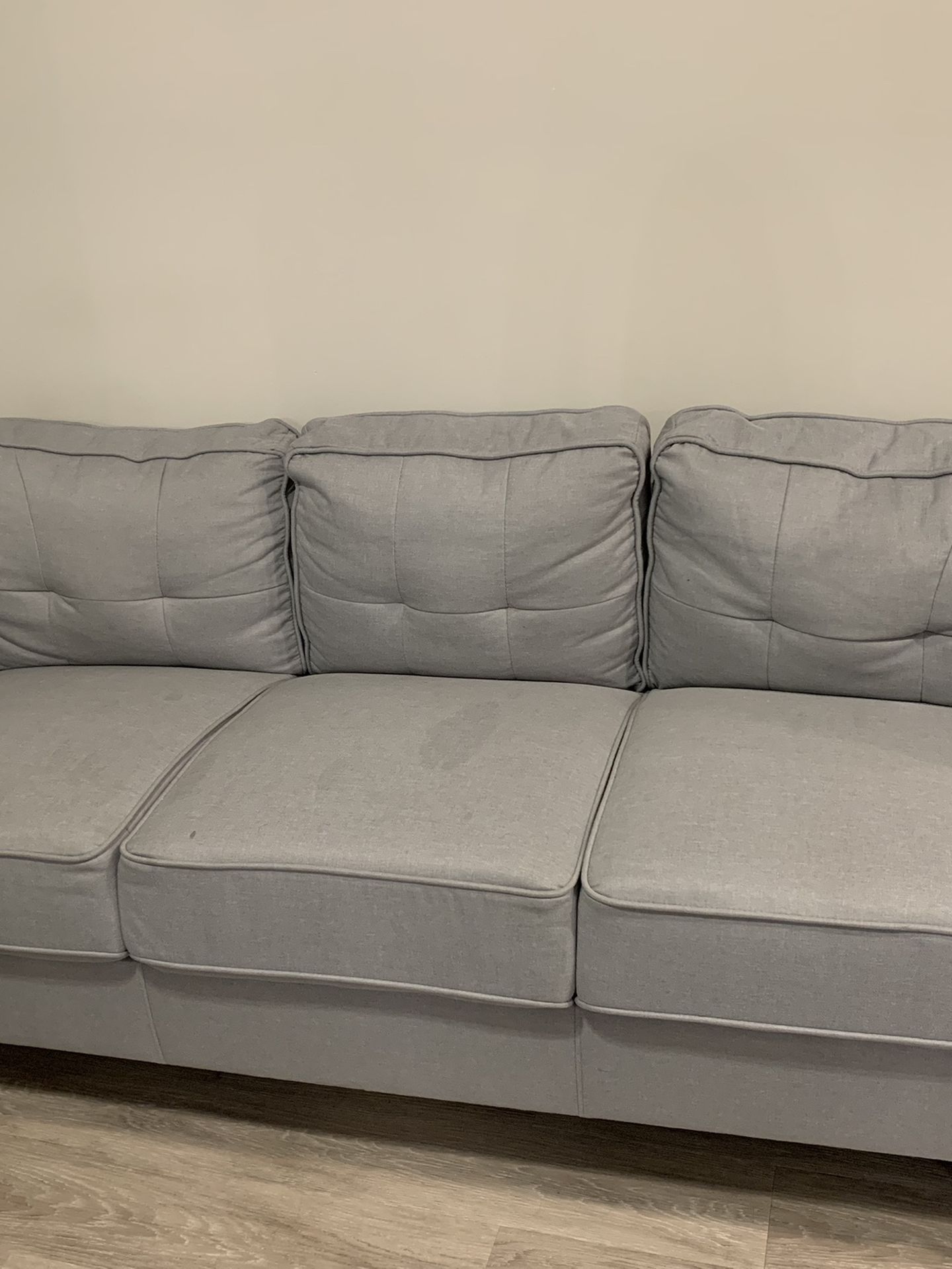 78.7” Linen Flared Arm Sofa - Light Grey