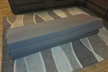 Folding Foam Rv Mattress Gray