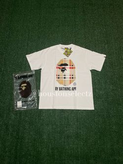 š¤š¤ BAPE Check By Bathing Ape Tee ā White/Beige
