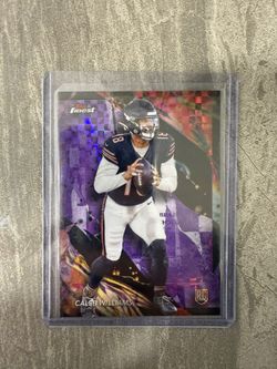 2024 Finest Purple Checkerboard Refractors #161 Caleb Williams 64/99