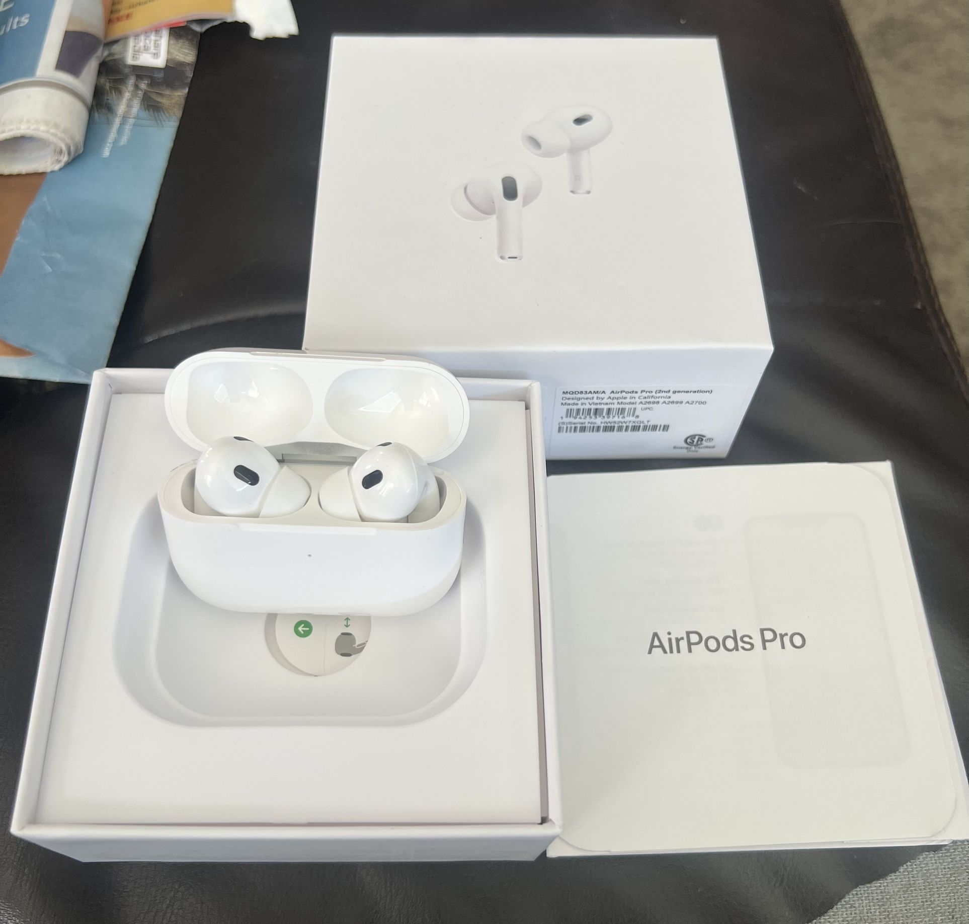 For Sale Or Trade-  Like New Apple AirPods Pro 2nd Generation Earbuds Wireless Bluetooth Headphones