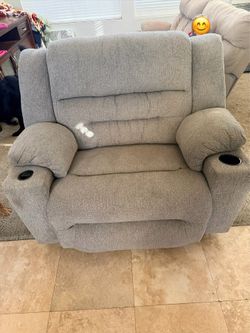 Wide recliner rocker