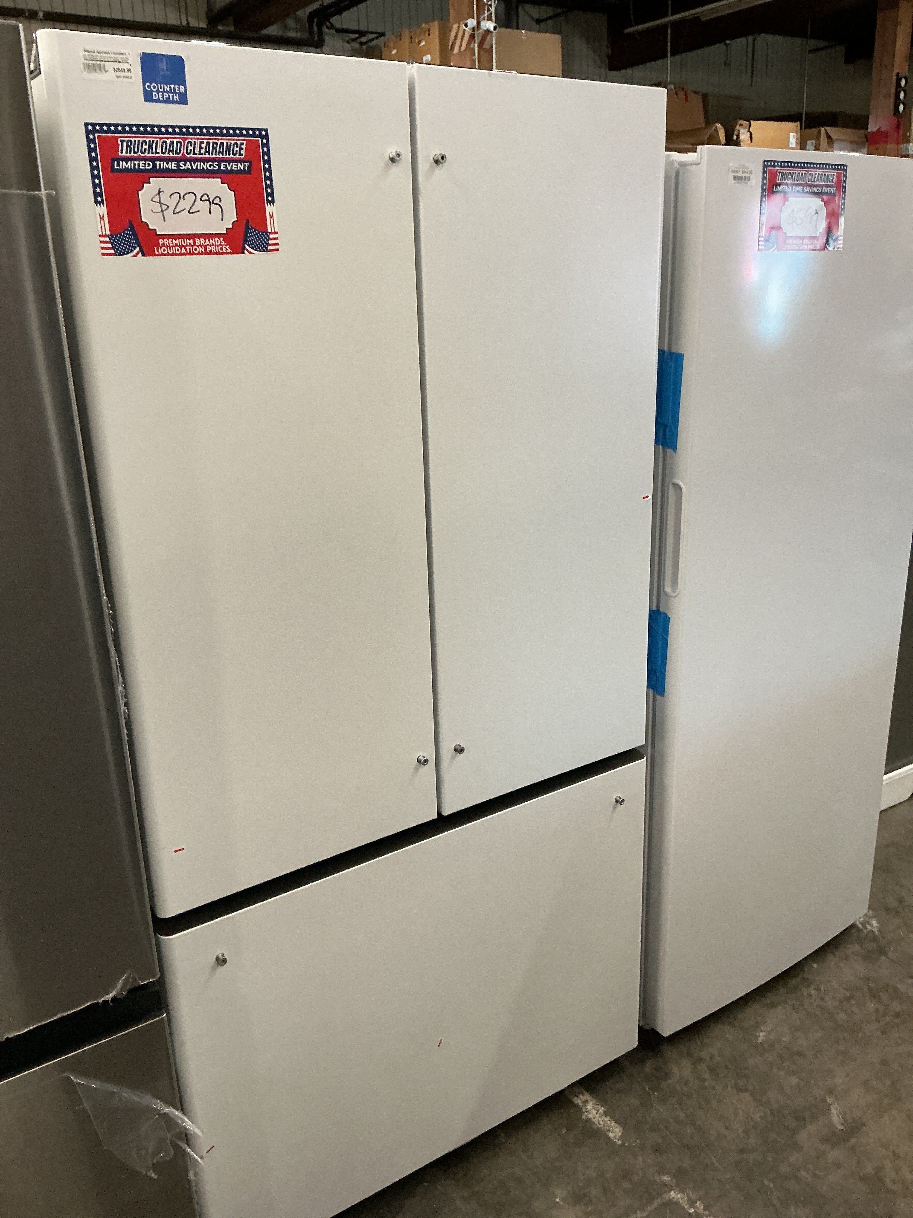Cafe CWE23SP4MW2 French Door Refrigerator (Open Box / Scratch & Dent)