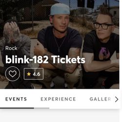 Blink 182 Tickets