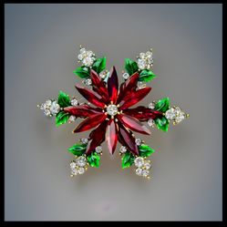 New, Never Worn - Beautiful & Unique Holiday Or Any Day Brooch.
