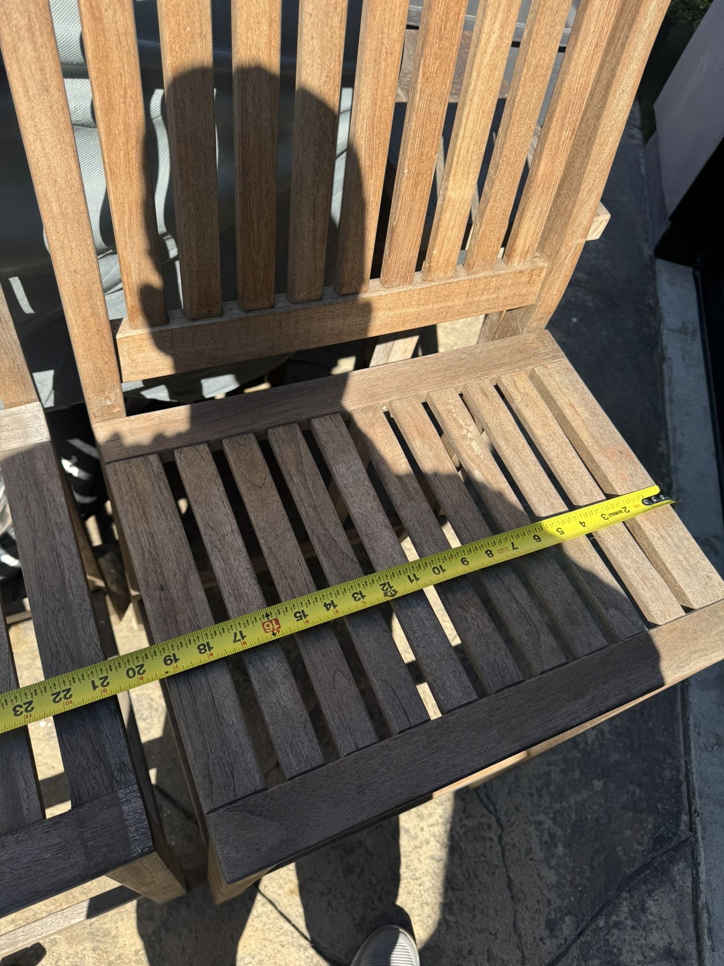 2 Teak Bar Stools