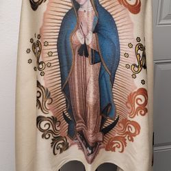 Our Lady Of Guadalupe/ virgen de Guadalupe  Rebozo  shawl  Pashmina wrap made in Guanajuato México