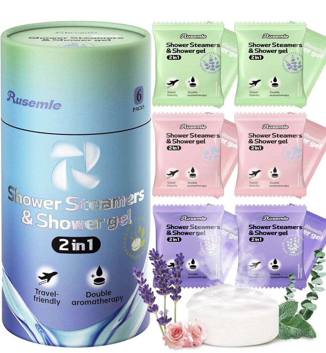 2 Left!Brand New Shower Steamers And Shower Gel Gift Set!