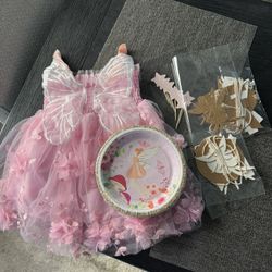 Fairy first Birthday Dress And Decor- Buy All