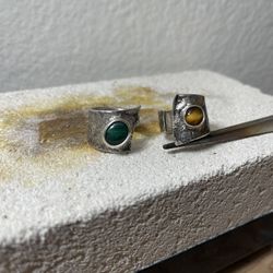 Handmade Organic Silver 92.5 Ring - Malachite Stone High Quality