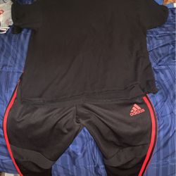 Adidas Sweats With Black T Shirt 