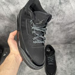Size 10 Jordan 3 Black Cat No Box 
