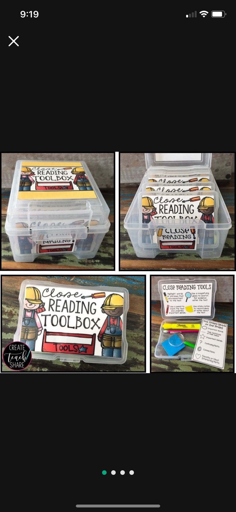 Close Reading Toolboxes (Set of 2)