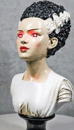 Bride of Frankenstein Bust with LED