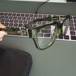 Chrome Hearts Vagillionaire II Green Glasses 