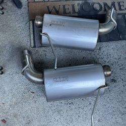 KOOKS Stainless Steel Performance Mufflers – Pair – OEM Take Off – V8 Muscle Car