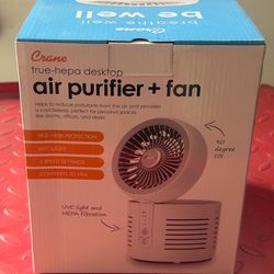 Desktop Air purifier and fan