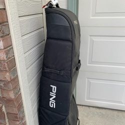 Ping Golf Bag Travel Case + Throw In 2 Titleist Titanium Clubs