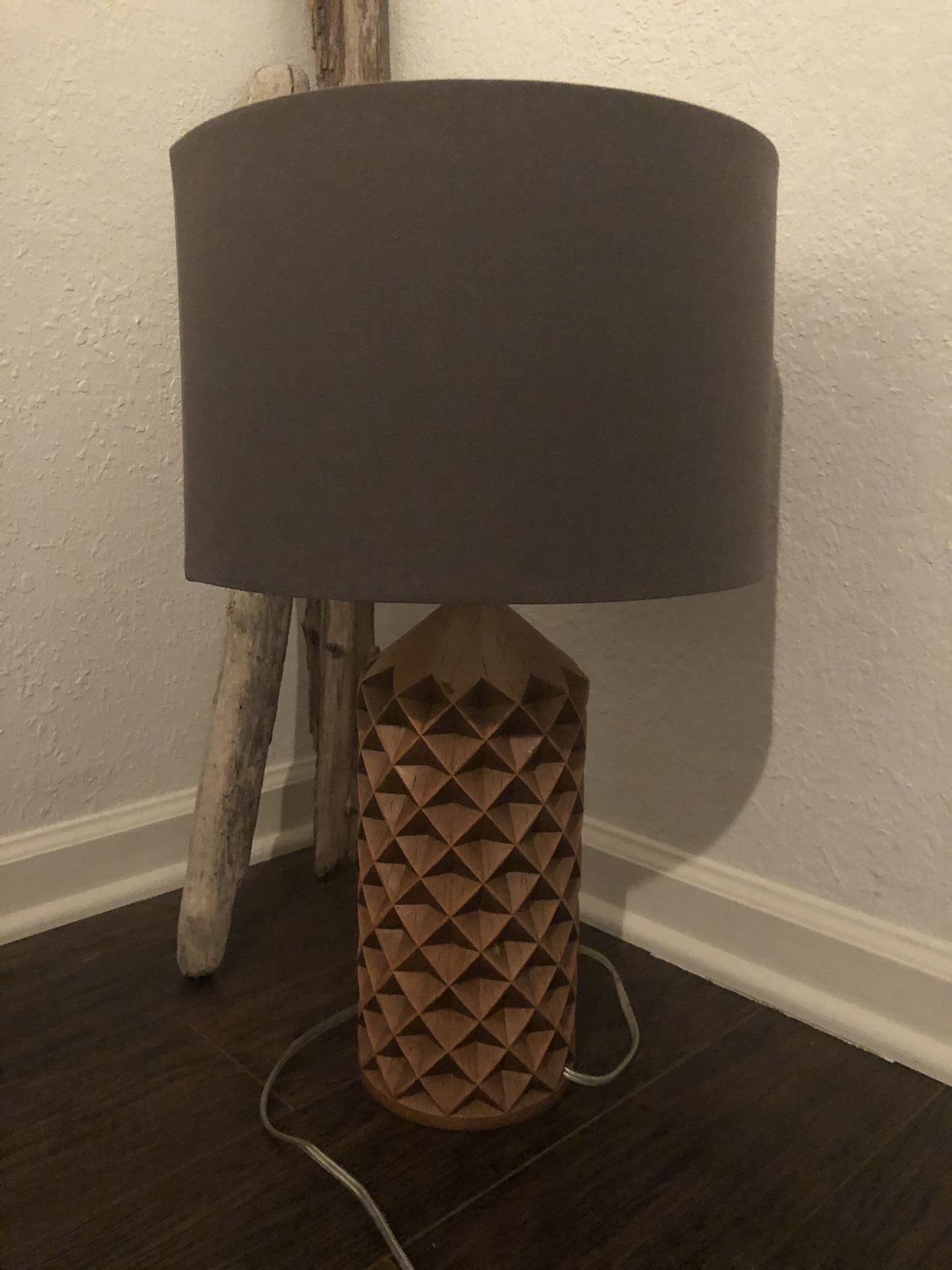 Wood lamps ( set of 2)