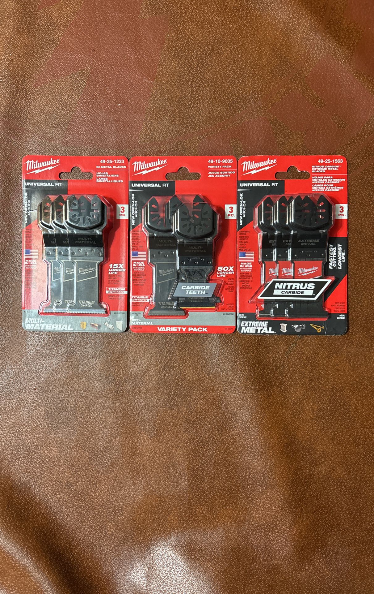 Milwaukee Universal Multi tool Blades (Variety Packs)